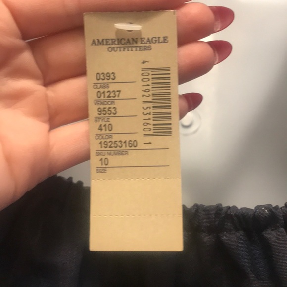 Navy polka dot dress with open back and bow! - Picture 4 of 4